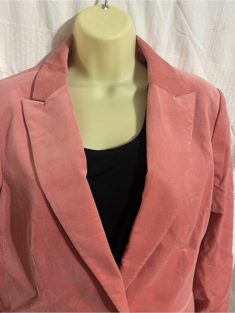 Talbots Rose Pink Velvet Blazer Jacket - Picture 6 of 8